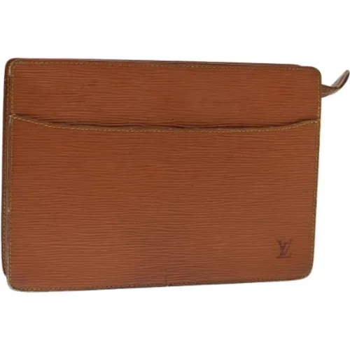 Pre-owned Leather clutches , female, Sizes: ONE SIZE - Louis Vuitton Vintage - Modalova