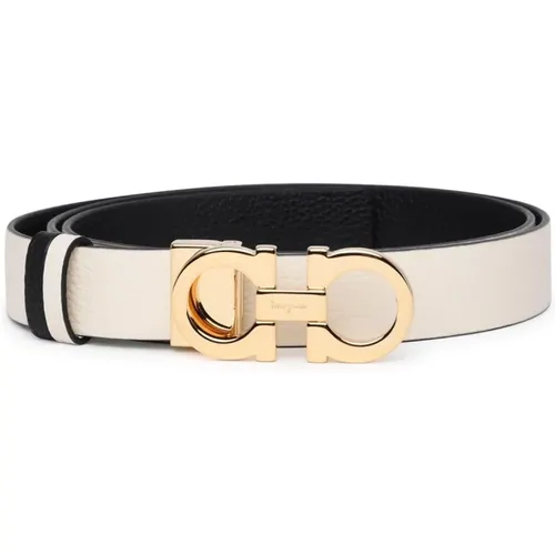 Reversible Leather Hook Belt , female, Sizes: 75 CM, 70 CM, 80 CM - Salvatore Ferragamo - Modalova