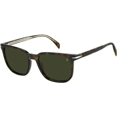 DB 1076/S Sunglasses,Striped Brown/Grey Sunglasses - Eyewear by David Beckham - Modalova