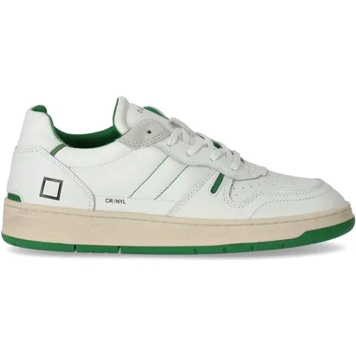 Court 2.0 Nylon Green Sneaker , male, Sizes: 8 UK, 11 UK, 9 UK, 6 UK - D.a.t.e. - Modalova