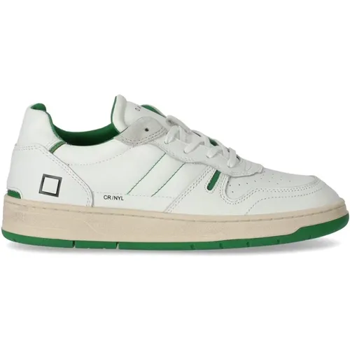 Court 2.0 Nylon Green Sneaker , male, Sizes: 8 UK, 11 UK, 9 UK, 7 UK, 10 UK, 6 UK - D.a.t.e. - Modalova