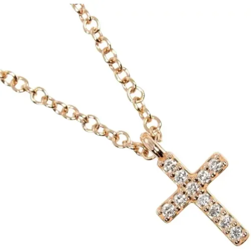 Pre-owned Rose Gold necklaces , female, Sizes: ONE SIZE - Tiffany & Co. Pre-owned - Modalova