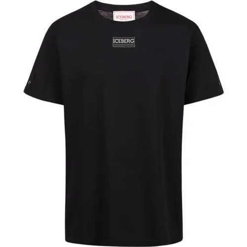 Kurzarm T-Shirt aus Baumwolljersey , Herren, Größe: 3XL - Iceberg - Modalova