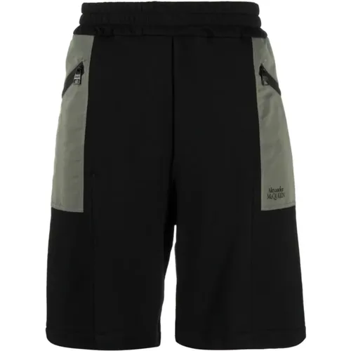 Zweifarbige elastische Track Shorts , Herren, Größe: S - alexander mcqueen - Modalova