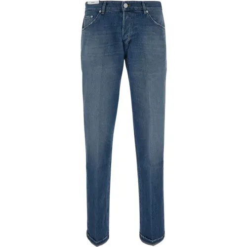 Slim-Fit Baumwoll-Jeans für Herren , Herren, Größe: W36 - PT Torino - Modalova