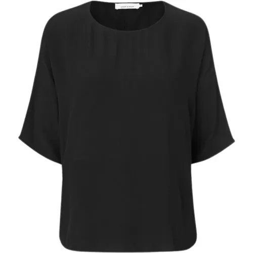 Locker geschnittenes Viskose-T-Shirt , Herren, Größe: XS - Samsøe Samsøe - Modalova