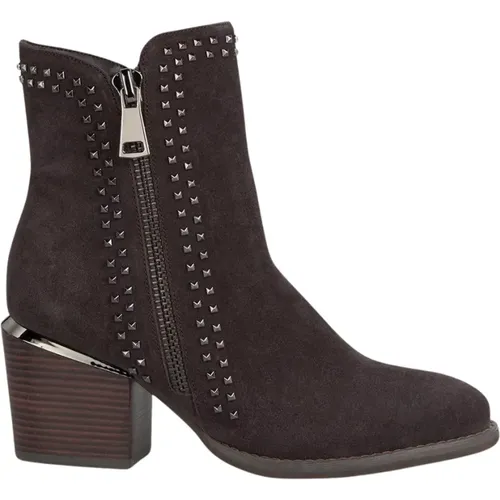 Ankle boots studs zip fastener , female, Sizes: 5 UK, 7 UK, 4 UK, 3 UK, 9 UK, 6 UK - Alma en Pena - Modalova