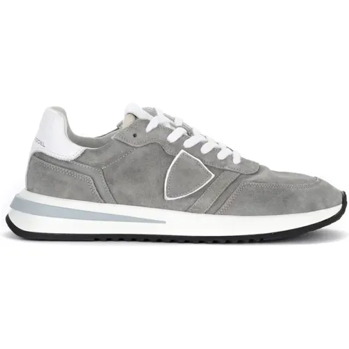 Graue Tropez 2.1 Low Top Sneakers , Herren, Größe: 41 EU - Philippe Model - Modalova