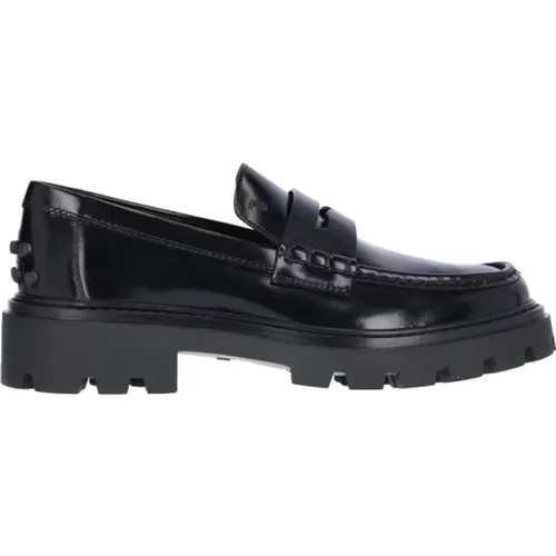 Schwarze flache Schuhe , Damen, Größe: 40 EU - TOD'S - Modalova