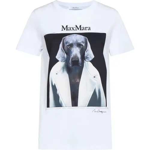 Ikonic Print Crew Neck T-shirt , Damen, Größe: S - Max Mara - Modalova