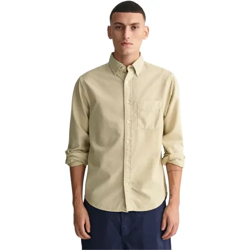 Organische Baumwoll-Oxford-Hemd , Herren, Größe: S - Gant - Modalova