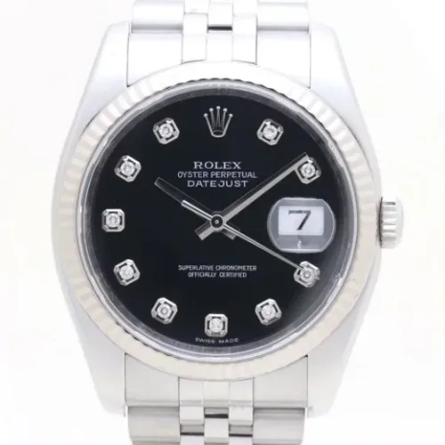 Pre-owned Stainless Steel watches , male, Sizes: ONE SIZE - Rolex Vintage - Modalova