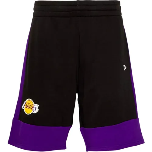 Lakers NBA Farbblock Shorts , Herren, Größe: XS - new era - Modalova