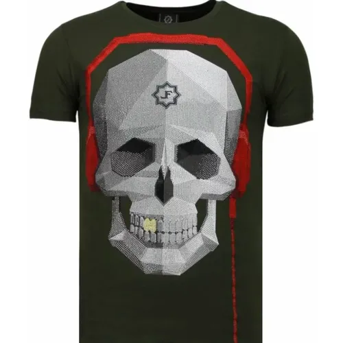Skull Bring The Beat - Herren T-Shirt - 5779G - Local Fanatic - Modalova