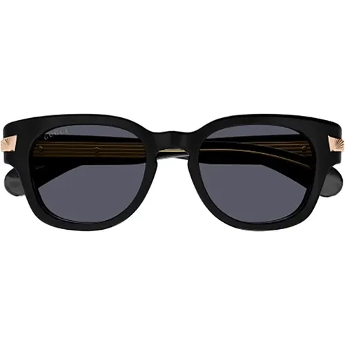 Schwarze Sonnenbrille für Frauen , Damen, Größe: 51 MM - Gucci - Modalova