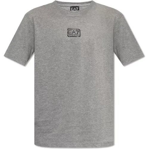 T-Shirt mit Logo , Herren, Größe: XL - Emporio Armani EA7 - Modalova