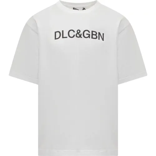 Herren Crew Neck T-shirt , Herren, Größe: L - Dolce & Gabbana - Modalova