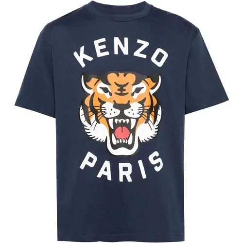 Lucky Tiger Oversize T-Shirt , male, Sizes: S - Kenzo - Modalova