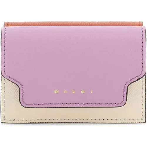 Elegante Kartenhalter Brieftasche , Damen, Größe: ONE Size - Marni - Modalova