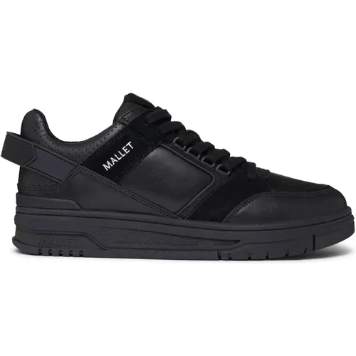 Retro Schwarze Sneakers , Herren, Größe: 41 EU - Mallet London - Modalova