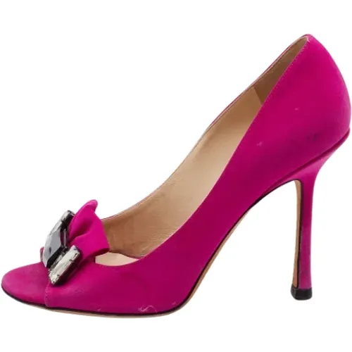 Pre-owned Satin heels , Damen, Größe: 36 1/2 EU - Jimmy Choo Pre-owned - Modalova