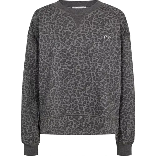 Leocc Sweat Sweatshirt mit besticktem Detail , Damen, Größe: M - Co'Couture - Modalova