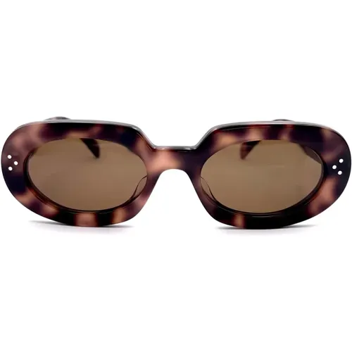 Bold 3 Dots Oval Sunglasses , female, Sizes: 54 MM - Celine - Modalova