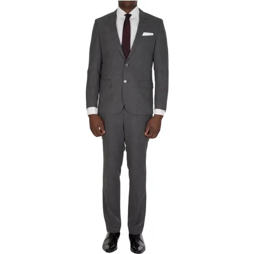 Men`s Grey Hugo Hutson2 Gander Suit , male, Sizes: S - Boss - Modalova