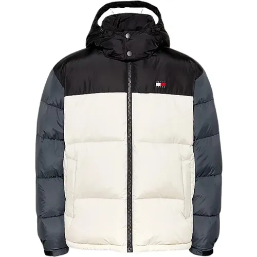 Farbblock Steppmantel mit abnehmbarer Kapuze , Herren, Größe: 2XL - Tommy Hilfiger - Modalova