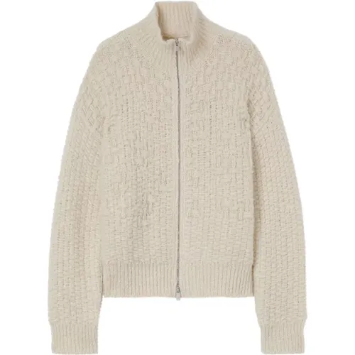 Mohair Alpaka Zip-Up Pullover - Jil Sander - Modalova