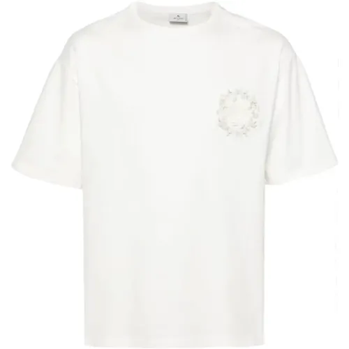 Weiße Pegaso Motiv T-Shirts und Polos , Herren, Größe: M - ETRO - Modalova