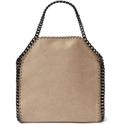 Chain Tote Bag in Light Khaki , female, Sizes: ONE SIZE - Stella Mccartney - Modalova