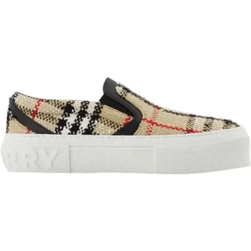 Canvas sneakers , female, Sizes: 3 UK - Burberry - Modalova