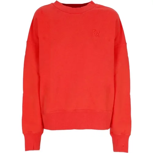 Leichter Crewneck Sweatshirt Infuse Burnt Rot , Damen, Größe: M - Puma - Modalova