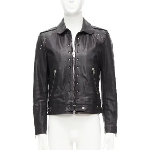 Pre-owned Leather outerwear , female, Sizes: M - Yves Saint Laurent Vintage - Modalova