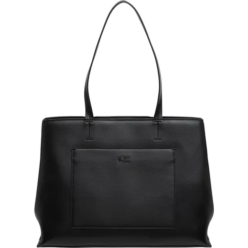 Stylish Tote Bag with Magnet Closure , female, Sizes: ONE SIZE - Calvin Klein - Modalova