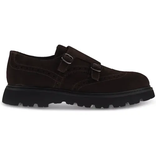 Flat Shoes with Double Buckle Detail , male, Sizes: 10 UK, 9 UK, 6 UK, 7 1/2 UK, 8 1/2 UK, 8 UK - Doucal's - Modalova