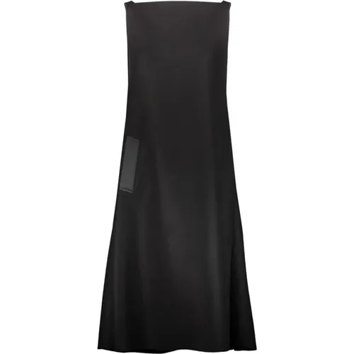 Icon Felt Cape Kleid mit Drapiertem Rücken - Maison Margiela - Modalova