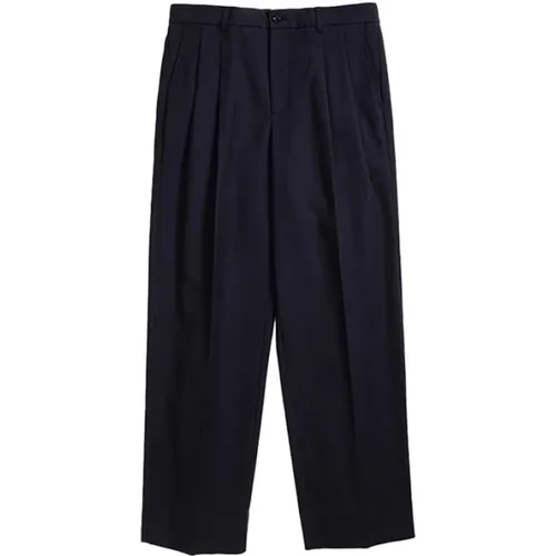 Lässige Baumwoll-Woll-Twill-Pleated-Hose - Norse Projects - Modalova