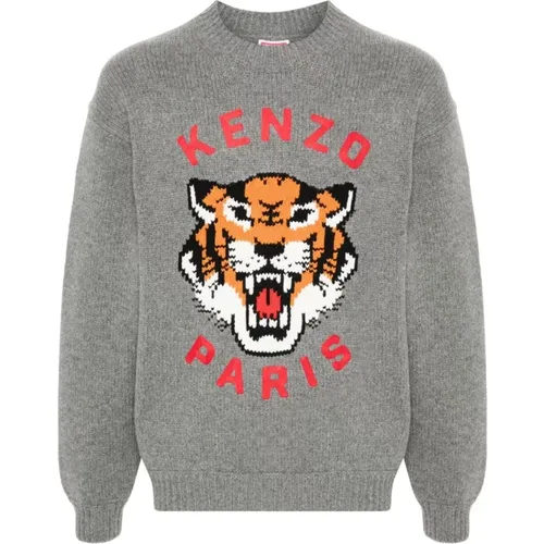 Stilvolle Graue Pullover , Herren, Größe: L - Kenzo - Modalova