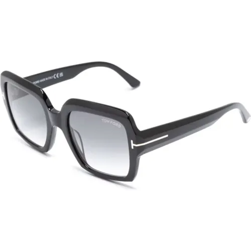 Schwarze Sonnenbrille mit Zubehör , Herren, Größe: 54 MM - Tom Ford - Modalova