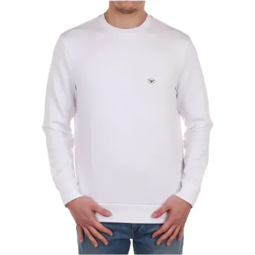 Weiße Pullover , Herren, Größe: M - Emporio Armani - Modalova