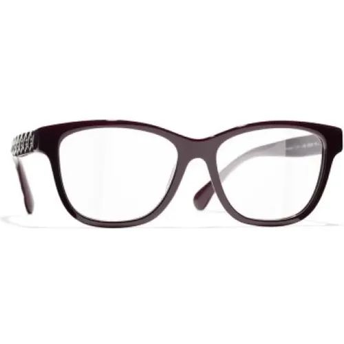 Rote Optische Brille mit Originalzubehör , Damen, Größe: 53 MM - Chanel - Modalova