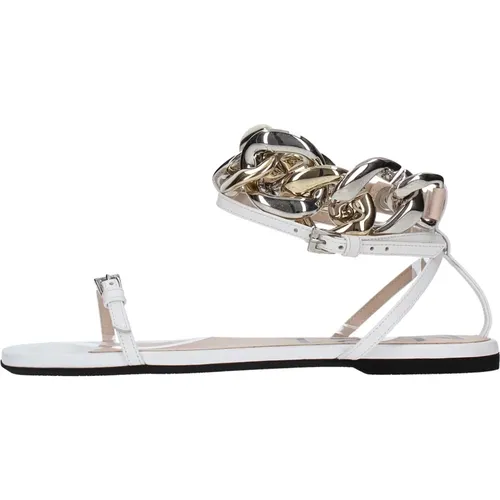 Sandalen Weiß , Damen, Größe: 38 EU - N21 - Modalova