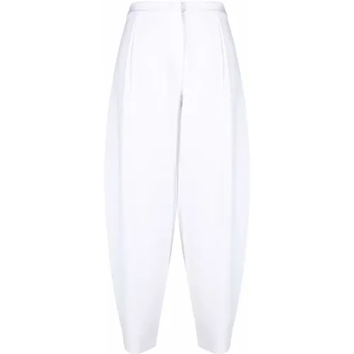 High-waisted Tapered Pants , female, Sizes: L - Emporio Armani - Modalova