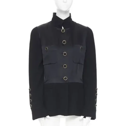 Pre-owned Silk outerwear , female, Sizes: L - Chanel Vintage - Modalova