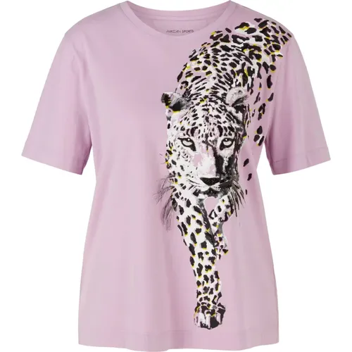 Leopardenmuster T-Shirt , Damen, Größe: M - Marc Cain - Modalova