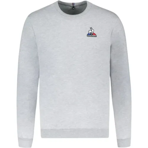 Essenzieller Rundhalsausschnitt Pullover , Herren, Größe: L - Le Coq Sportif - Modalova