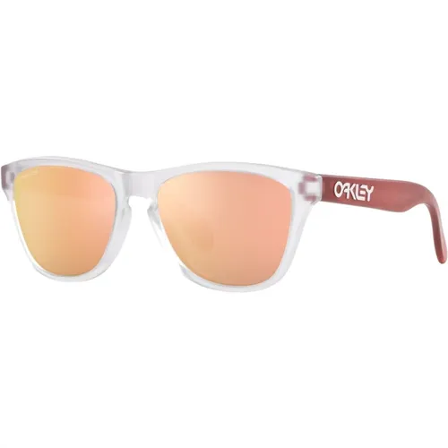 Junior Sonnenbrille in Poliertes Weiß/Prizm Rose Gold,Sonnenbrille,Junior Frogskins Sonnenbrille - Oakley - Modalova