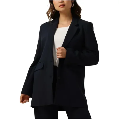 Marineblauer Lässiger Blazer - Selected Femme - Modalova